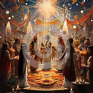 Mystical Connections: Juxtaposing Traditional Ceremonies in Harmony