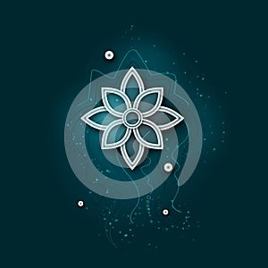 Mystical Cosmic Flower, Deco Element