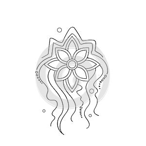 Mystical Cosmic Flower, Deco Element