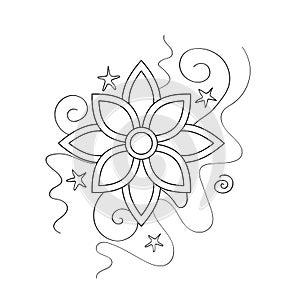 Mystical Cosmic Flower, Deco Element