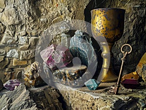 Mystical Crystals and Antique Artifacts