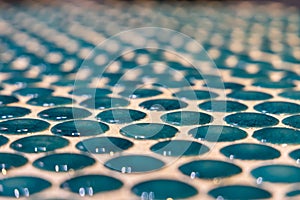 The Mystical Dance of Dots on Glazed Table