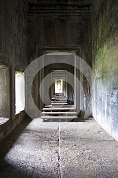 Mystical empty space at Angkor Wat