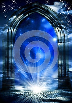 Mystical gate of dreams photo
