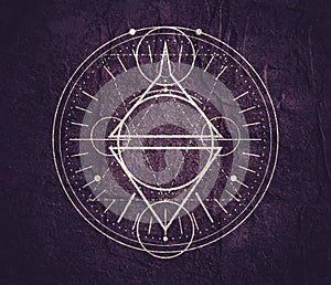 Mystical occult symbol.