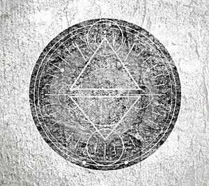 Mystical occult symbol.