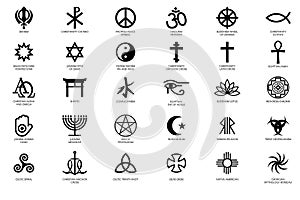 Mystical Religious Symbols Of Different Cultures