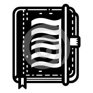 A Mystical Spiral Notebook Silhouette