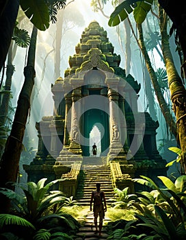 Mystical Temple in the Jungle