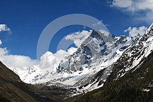 The mystique Swargarohini peak. Uttarkashi District of the northern Indian state of Uttarakhand,