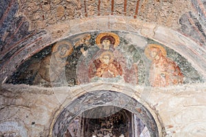 Mystras Frescoes Byzantine Church