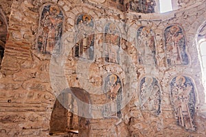 Mystras Frescoes Byzantine Church