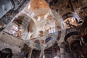 Mystras Frescoes Byzantine Church