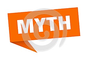 myth banner. myth speech bubble.