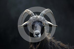 Mythical Bathomet goat satana. Generate Ai photo