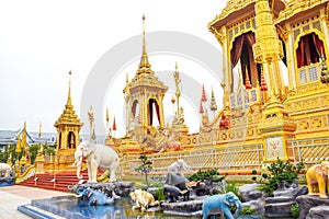 Mythical creatures in an Anodat pond for royal of Thai kings 171105 0092