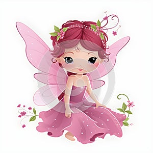 Mythical fairy vector