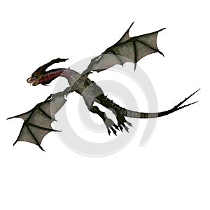 Mythical Fantasy Dragon with Forktail