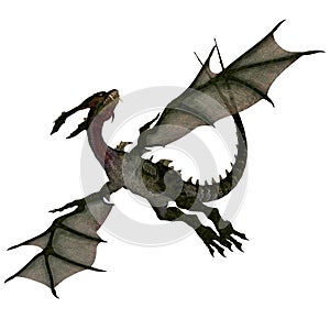 Mythical Fantasy Dragon with Forktail