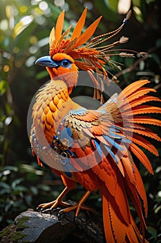 the mythical and magical bird: orange colored ibong adarna