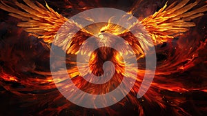 mythical phoenix fire