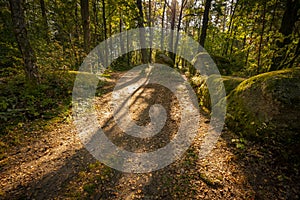 mythical stone giants and viklas and granit rockformation in Blockheide photo