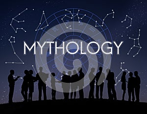 Mythology Cosmos Universe Star Concept photo