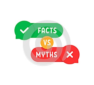 myths vs facts on red and green bubbles