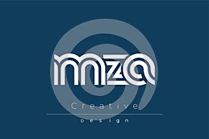 MZA Creative Unique Modern Letter Logo Design