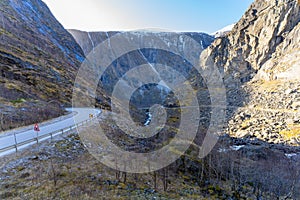 MÃÂ¥bÃÂ¸dalen Valley Mabodalen near the River Bjoreio in the municipality of Eidfjord in Vestland, Norway