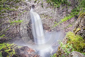 MÃÂ¥nafossen waterfall in Rogaland, Norway photo