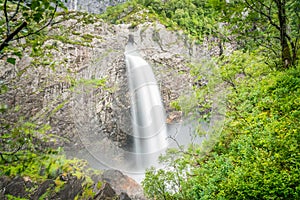 MÃÂ¥nafossen waterfall in Rogaland, Norway photo