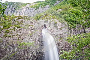 MÃÂ¥nafossen waterfall in Rogaland, Norway photo