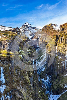 MÃÂºlagljÃÂºfur canyon in iceland photo