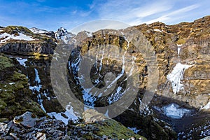 MÃÂºlagljÃÂºfur canyon in iceland photo