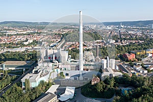 Waste incineration plant and district heating generation photo