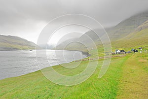 Múli hamlet on the island of Borðoy of the Faroes.