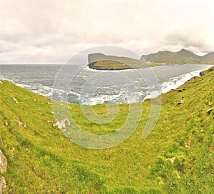 Múli hamlet on the island of Borðoy of the Faroes.