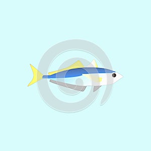 Fish concept line icon