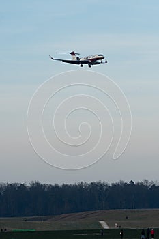 N-668FX Flex Jet Gulfstream G650 plane in Zurich in Switzerland