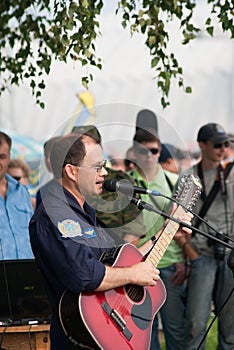 N. Anisimov performs his songs