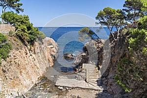 NÃÂ´Estasia cove in Begur beach with nobody photo