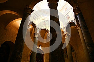 A n interior of a church in Aix-en-Provence in the region of Provence