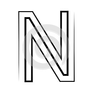 N logo studio letter n design icon logotype technology font
