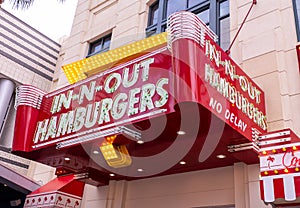 In-N-Out Hamburgers sign at Las Vegas