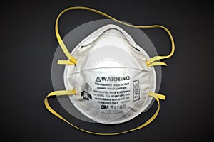 N95 Respirator mask gear on black