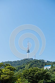 N Seoul Tower, also known as Namsan Tower or Seoul Tower