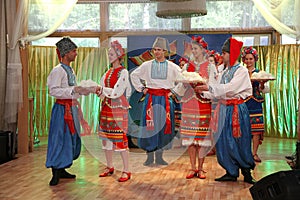 ÃÂ¾n stage are dancers and singers, actors, chorus members, dancers of corps de ballet, soloists of the Ukrainian Cossack ensemble