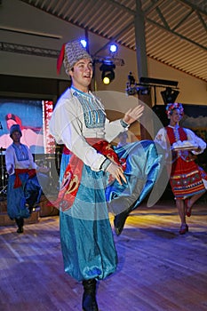 ÃÂ¾n stage are dancers and singers, actors, chorus members, dancers of corps de ballet, soloists of the Ukrainian Cossack ensemble