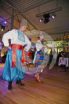 ÃÂ¾n stage are dancers and singers, actors, chorus members, dancers of corps de ballet, soloists of the Ukrainian Cossack ensemble